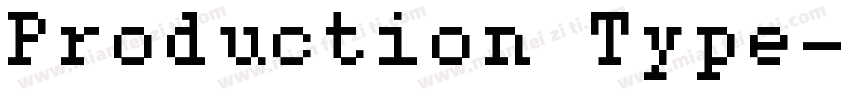 Production Type字体转换